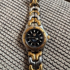 タグホイヤー TAG HEUER WG5122 自動巻き プロフェッショナル 黒文字盤 メンズ 腕時計　セルの画像