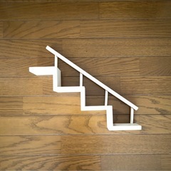  BREA ブレア 棚 階段 ウォールシェルフ 木製の画像