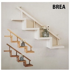  BREA ブレア 棚 階段 ウォールシェルフ 木製の画像