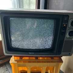 昭和レトロ1980年製東芝テレビの画像
