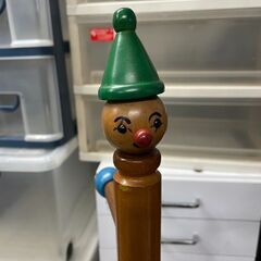 ポールハンガー　No.4007　子供用　木製　ピエロ　ポールラック　【リサイクルショップどりーむ天保山店】の画像