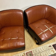 ブラウンソファーの画像