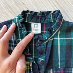 GAPbabyチェックチュニック80サイズ の画像