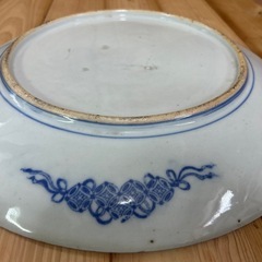 古伊万里　大皿　イゲ皿　染付　骨董の画像