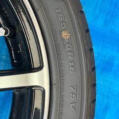 軽自動車用アルミホイール　タイヤ付き4本セットの画像