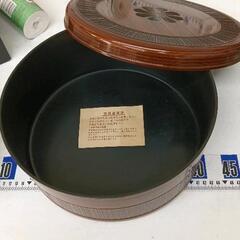 0902-018 昭和レトロ　茶器　湯のみ入れ　茶櫃　湯呑み茶碗入れ　湯呑み　収納ケース　茶びつの画像
