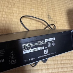 SONY ブルーレイディスクプレーヤー BDP-S1500の画像