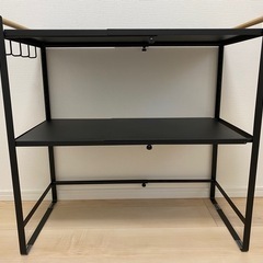 新品　YAMAZEN　レンジ上ラックの画像