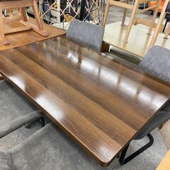 ★ジモティ割あり★  ダイニングセット  H69×D75×W120 クリーニング済み TC1243 北欧モダン タモ無垢材 ダイニング【CYFRI】シフリ ダイニング