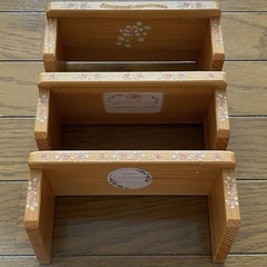 ミニシェルフ 飾り棚 3個セット imaneイマン転写シールの画像