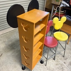 ミッキーマウス 本棚&椅子セットKOIZUMIの画像