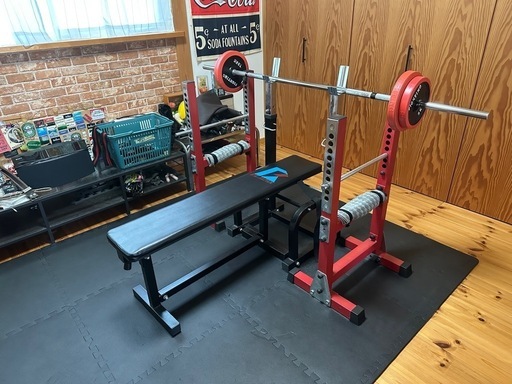 セーフティバー ファイティングロード製 スクワット ベンチプレス 補助