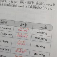 英検4級テキストの画像