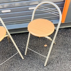 折り畳み椅子　2脚セットの画像