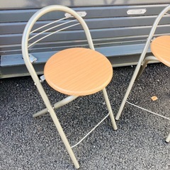 折り畳み椅子　2脚セットの画像