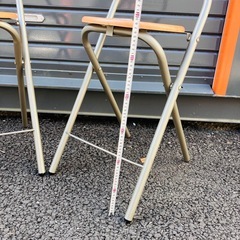 折り畳み椅子　2脚セットの画像