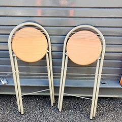 折り畳み椅子　2脚セットの画像