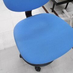 学習イス ブルー 昇降チェア 学習椅子 イス 回転チェア キャスター付き 苫小牧西店の画像