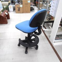 学習イス ブルー 昇降チェア 学習椅子 イス 回転チェア キャスター付き 苫小牧西店の画像
