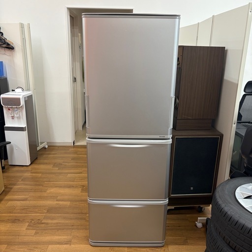 8HG1 SHARP シャープ ノンフロン 冷凍 冷蔵庫 SJ-W351E-S 2019年製 3