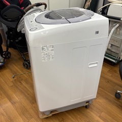 8HG2 SHARP シャープ 全自動電気 洗濯機 ES-GV8C-S 2019年製 通電のみ確認済の画像