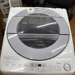 8HG2 SHARP シャープ 全自動電気 洗濯機 ES-GV8C-S 2019年製 通電のみ確認済の画像