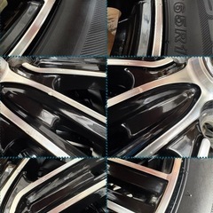 ㉒155/65R14新品タイヤ4本と中古美品ホイールとナット付きの画像