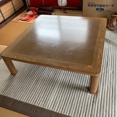 木製座卓テーブルの画像