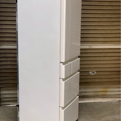 〖倉庫保管品〗　中古　Panasonic　パナソニック　5ドア冷蔵庫　冷凍冷蔵庫　右開き　NR-E417EX　406L　2021年製の画像