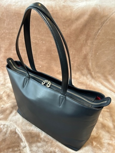 エルゴポックワキシングレザートートバッグ牛革ショルダーバッグ本革かばん鞄カバン紺メンズ男性用紳士ユニセックス男女兼用レディース