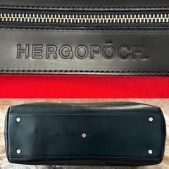 エルゴポックワキシングレザートートバッグ牛革ショルダーバッグ本革かばん鞄カバン紺メンズ男性用紳士ユニセックス男女兼用レディースの画像