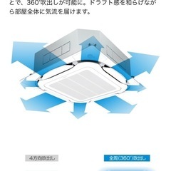 ✨中古　レア出品✨ダイキン業務用エアコン　天井カセット形4方向　4馬力　店舗・オフィスに！カード決済🙆の画像