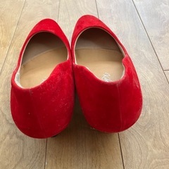 赤、スウェードパンプス未使用　・3Lサイズの画像
