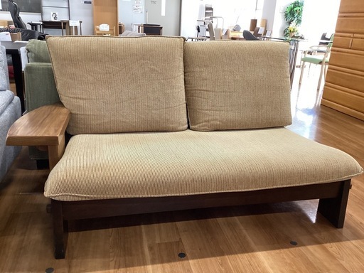 片肘アームレストソファー【町田市再生家具】251596