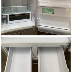 〖倉庫保管品〗　中古　日立　ヒタチ　HITACHI　5ドア冷蔵庫　冷凍冷蔵庫　右開き　R-HWS47R　470L　2021年製の画像
