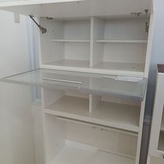 ★リユースのサカイ日立店★HJ7619  レンジボード ホワイト H218×D52×W80 クリーニング済み の画像