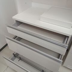 ★リユースのサカイ日立店★HJ7619  レンジボード ホワイト H218×D52×W80 クリーニング済み の画像