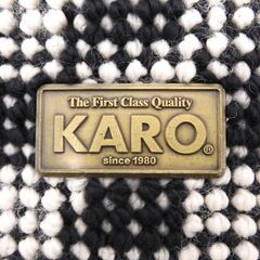 TOYOTA トヨタ FunCargo ファンカーゴ 系 KARO リア ゲート ラゲッジ マット since 1980 黒色 白色 チェック柄 模様 の画像