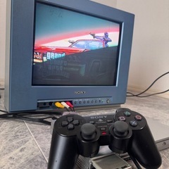 懐かしいゲームプレイできます🔥希少モデル SONY Trinitron トリニトロン ブラウン管テレビ 14型 PS2 ゲームセット すぐ遊べる内容です🔥の画像