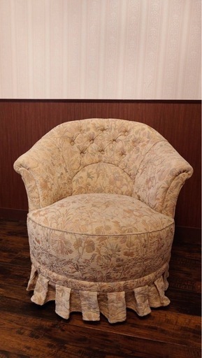 値下げ【新品未使用】美品 横浜ダニエル A-523 ティファニーアームチェア 布張り