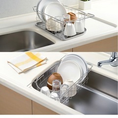 値下げ！水切りカゴ作業台の画像
