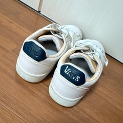 バンズシューズ 22.5cm ホワイト×ネイビーの画像