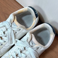 バンズシューズ 22.5cm ホワイト×ネイビーの画像