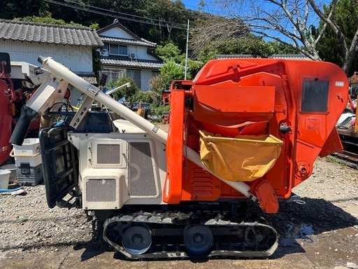 クボタ ハーベスター脱穀機7.5馬力ガソリン RH-500 脱穀 クローラー稲
