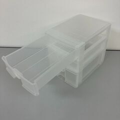 stp-3368　書類ケース　3段　ホワイト　プラスチック　引出し　縦型　収納ボックス　白　A4　オフィス　レターケース　書類収納　事務用品　DCMの画像