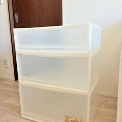 【9/20まで募集】無印良品 収納ケース ワイド 大（幅55×奥行44.5×高さ30cm）の画像