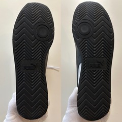 プーマメンズスニーカー白色ウォーキングシューズ紐靴カジュアルシューズくつクツ28センチPUMA男性用紳士シンプルクラシックホワイトの画像