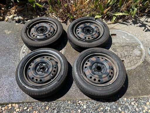   NH100C 155／65／15 タイヤ ホイール付き4本セット