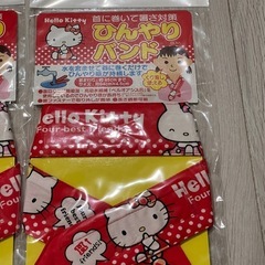 ⭐️新品⭐️キティちゃん⭐️4点セット⭐️ひんやりバンド⭐️熱中症対策の画像