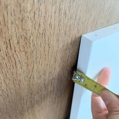 木材セット　白　化粧板２枚＋柱5本　棚製作　DIYの画像